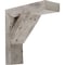 Ekena Millwork 3 1/2"W x 8"D x 8"H Vintage Farmhouse Bracket, Barnwood Decor Collection, Chalk Dust White BKTB03X08X08TRWH - alternate 1
